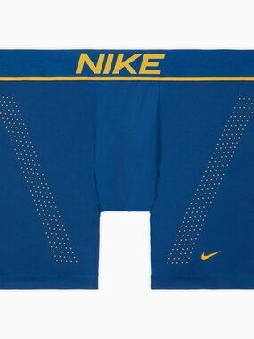 Nike Men's Elite Micro Single Boxer Brief - Blue/Gold
